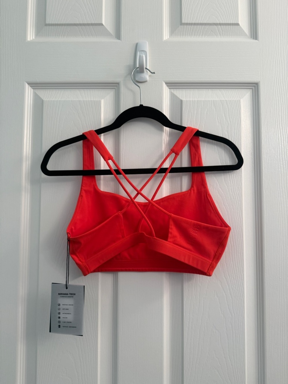 Spiritual Gangster Nirvana Venus Longline Bra | Red Horizon Racerback Sports Bra - Picture 6 of 11